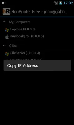 NeoRouter Free android App screenshot 3