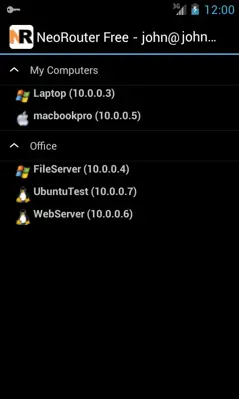 NeoRouter Free android App screenshot 4
